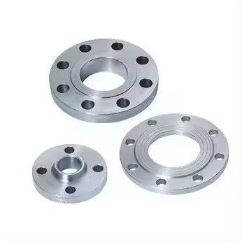 Dimensioni personalizzate Flange in acciaio inossidabile argento con standard ISO e connessione a flange