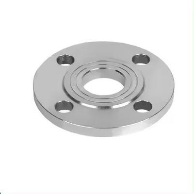 Dimensioni personalizzate Flange in acciaio inossidabile argento con standard ISO e connessione a flange
