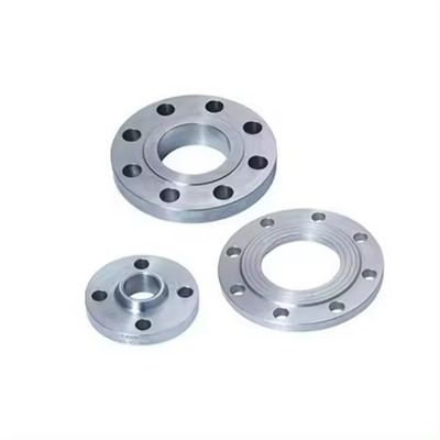 Dimensioni personalizzate Flange in acciaio inossidabile argento con standard ISO e connessione a flange