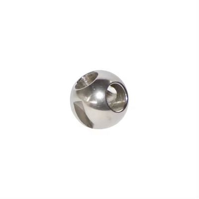 DN150-DN300 Valvola a sfera a tre vie in acciaio inossidabile argento con resistenza alle alte temperature e superficie lucidata a specchio
