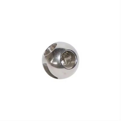 DN150-DN300 Valvola a sfera a tre vie in acciaio inossidabile argento con resistenza alle alte temperature e superficie lucidata a specchio