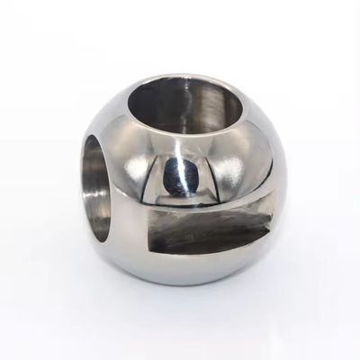 DN150-DN300 Valvola a sfera a tre vie in acciaio inossidabile argento con resistenza alle alte temperature e superficie lucidata a specchio