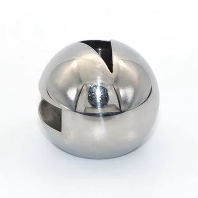Valvola a sfera in acciaio inossidabile a forma di V con superficie lucidata a specchio superiore