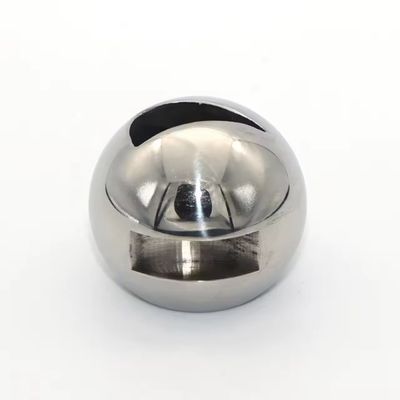 Valvola a sfera in acciaio inossidabile a forma di V con superficie lucidata a specchio superiore