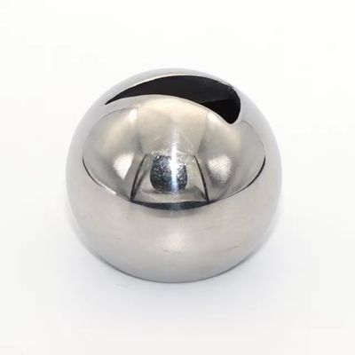Valvola a sfera in acciaio inossidabile a forma di V con superficie lucidata a specchio superiore