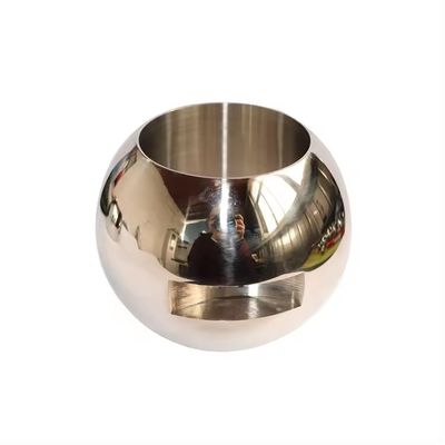 Supporto personalizzato OEM Valvola a sfera in acciaio inossidabile con superficie garantita e lucidata a specchio