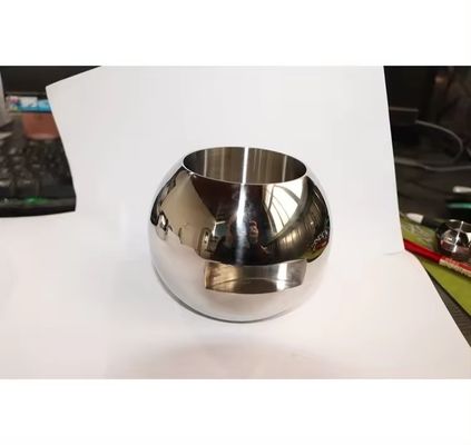 Supporto personalizzato OEM Valvola a sfera in acciaio inossidabile con superficie garantita e lucidata a specchio