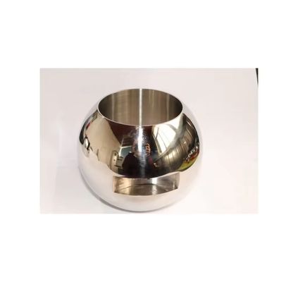 Sliver 201/304/316L Valvola a sfera inossidabile con design trasparente e superficie lucidata a specchio