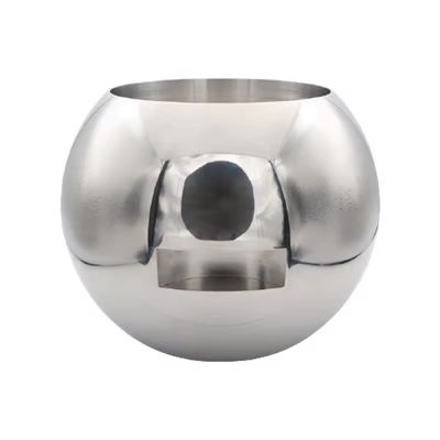 Sliver 201/304/316L Valvola a sfera inossidabile con design trasparente e superficie lucidata a specchio