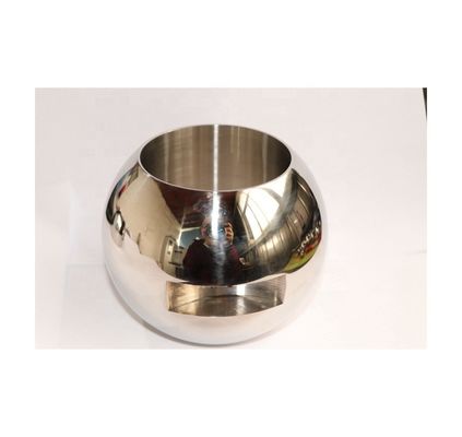 Valvola a sfera in acciaio d'argento DN25 con superficie lucidata a specchio e supporto personalizzato OEM