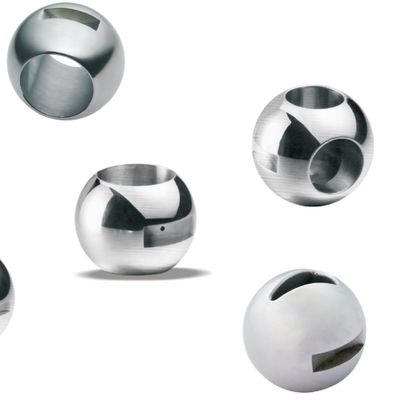 Valvola a sfera in acciaio inossidabile a superficie lucidata specchio per valvole garantite Parti di ricambio OEM Supporto Design trasparente