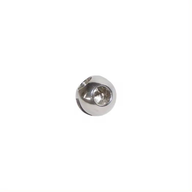 DN150-DN300 Valvola a sfera a tre vie in acciaio inossidabile argento con resistenza alle alte temperature e superficie lucidata a specchio