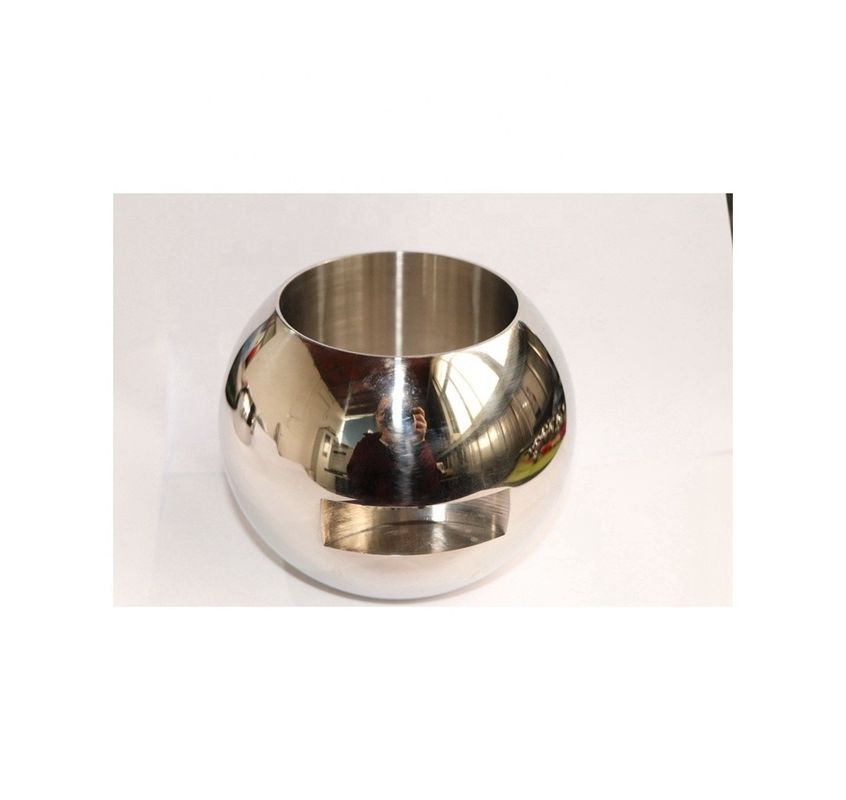 Valvola a sfera in acciaio d'argento DN25 con superficie lucidata a specchio e supporto personalizzato OEM