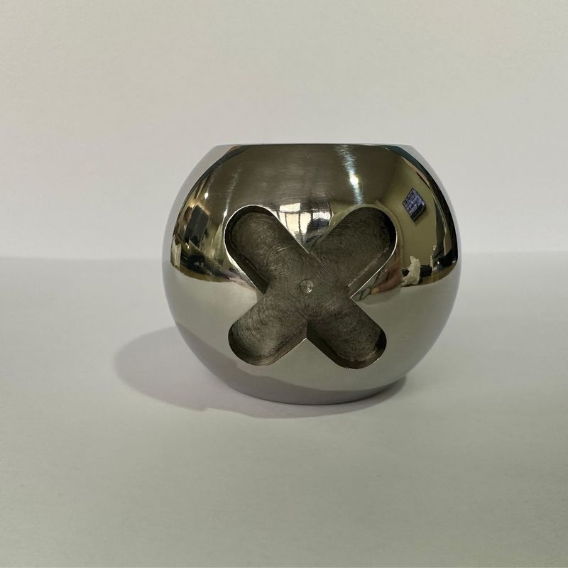 Accessori per valvole a sfera regolabili in uno solo pezzo con resistenza alla corrosione nella superficie lucidata a specchio